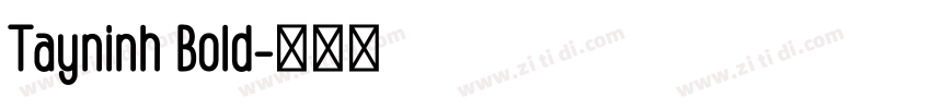 Tayninh Bold字体转换